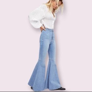 Free People Just Float On Flare Jeans, 26